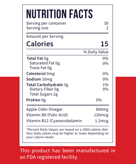 Apple Cider Vinegar Gummies (60 Gummies)